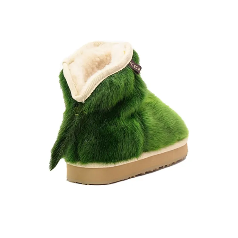 K.D.KENAZ Warm Coverage Snow Boots Women's Matcha Green-4