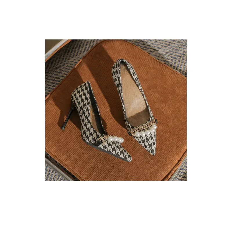 Ainer-cat Slim Heel High Heels 7cm Women's-3