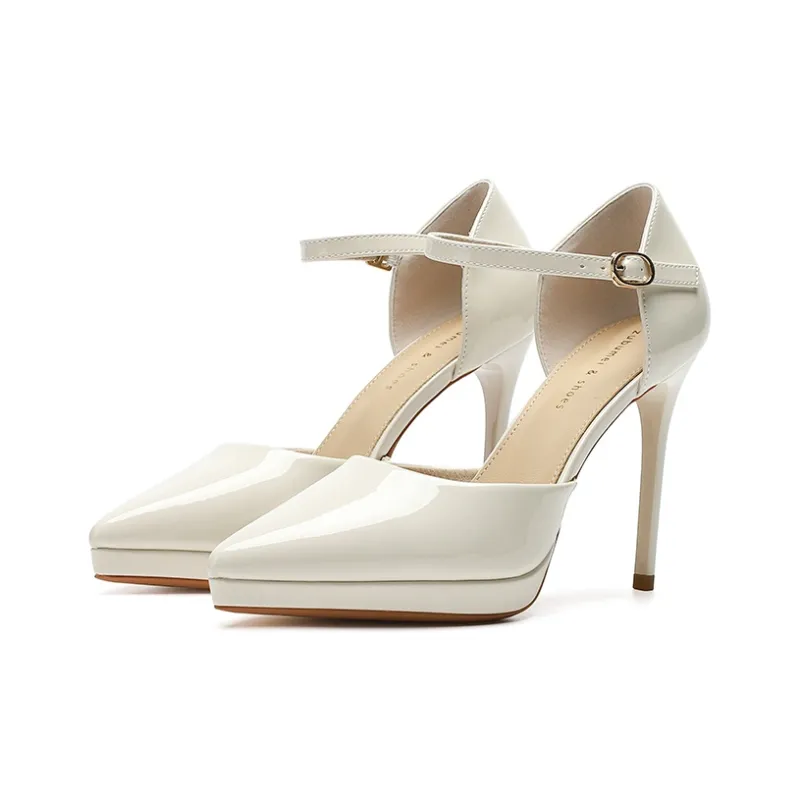 Zubumei Slim Heel High Heels 10cm Women's-20