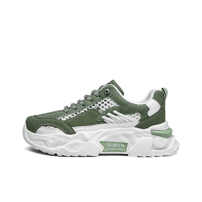 RENBEN Breathable Anti-Slip And Wear-Resistant Low-Top Chunky Sneakers Unisex-7