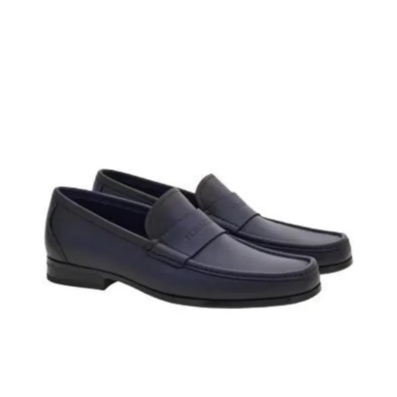 FERRAGAMO Logo-debossed Leather Loafers-2