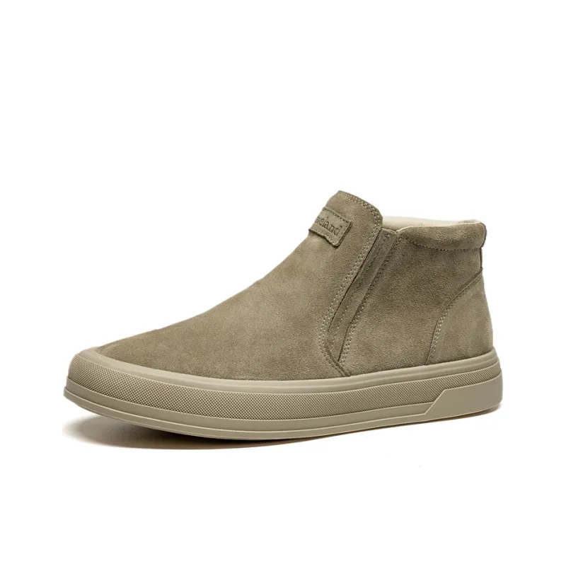 LEAVELAND Ankle Boots Men Black/Khaki-6