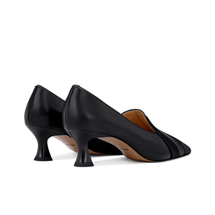 JESSICA SOPHIA Flared Heel High Heels 5cm Women's Black-2
