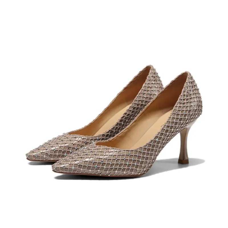 LESELE Slim Heel High Heels 8cm Women's-3