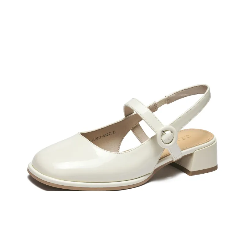 GEMEIQ High Heels Women's Ecru/Cream Apricot-0