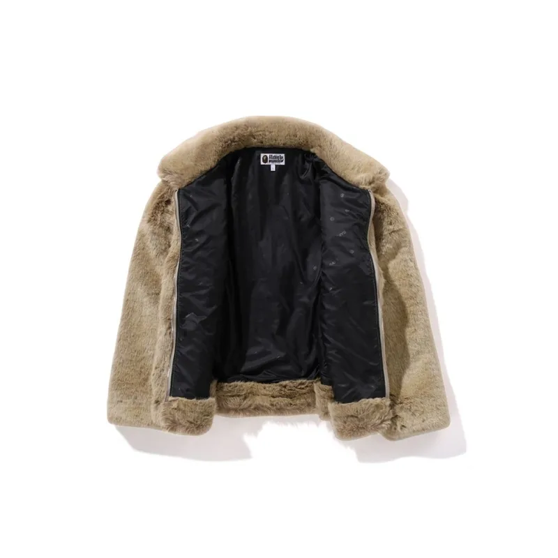 A BATHING APE X Don Toliver Faux Fur Jacket-2