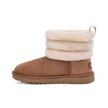 UGG Classic Mini Fluff Quilted Boot 'Chestnut Brown' Women's