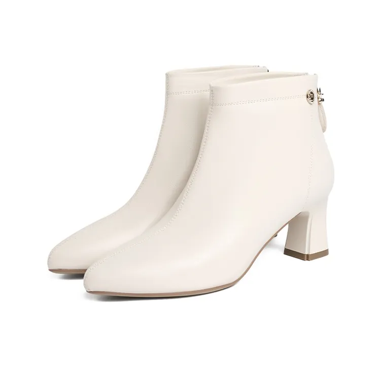 JOSINY Ankle Boots Women's Black/Ecru-2
