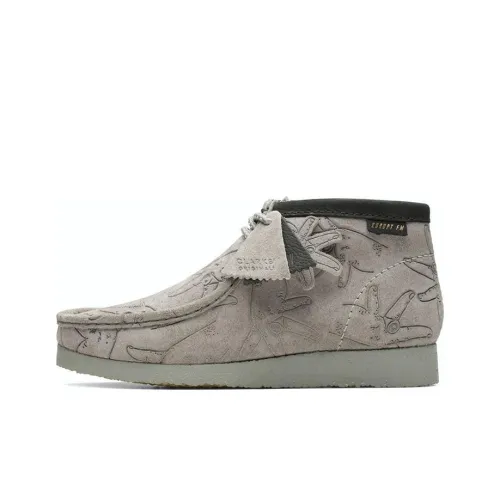 Kurupt FM x Clarks Originals WALLABEE Ankle Boots Men's Gray