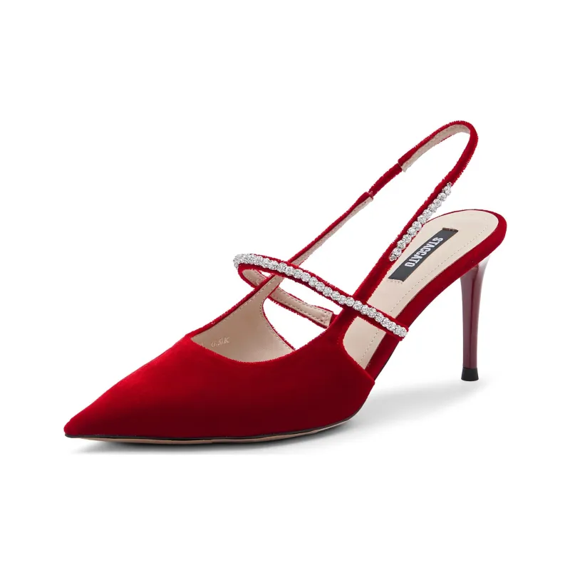 Staccato Rose Tango Wedding Shoes High Heels 8.5cm Women's-2