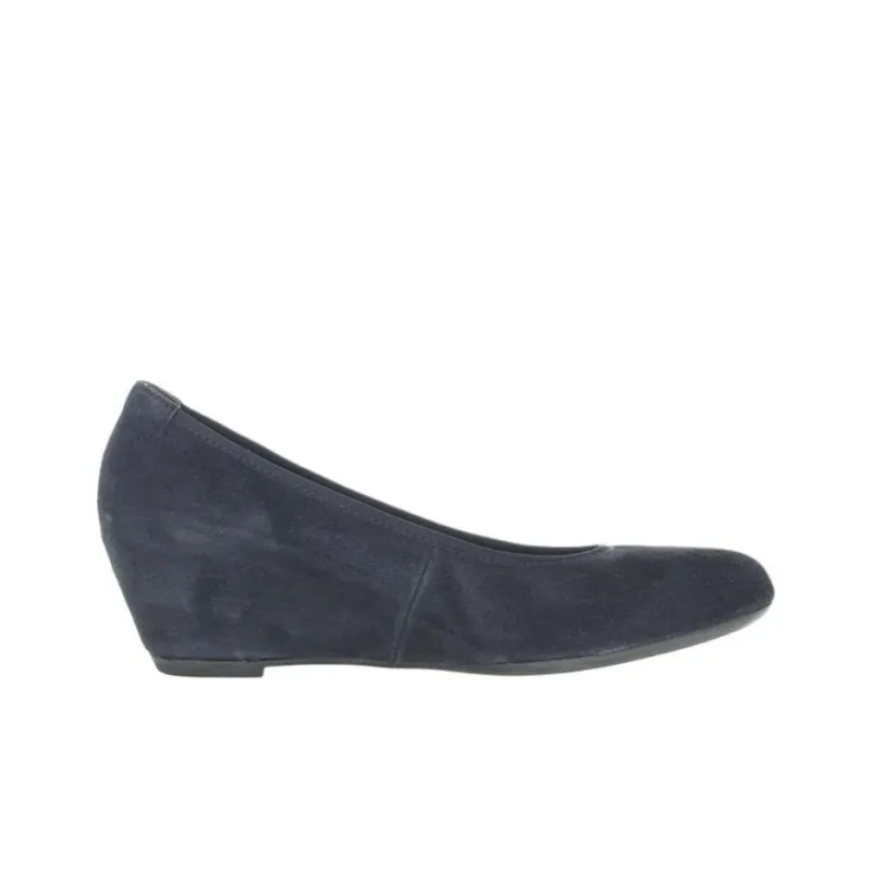 Gabor Wedge Heel High Heels 4cm Women's Marine Blue-1
