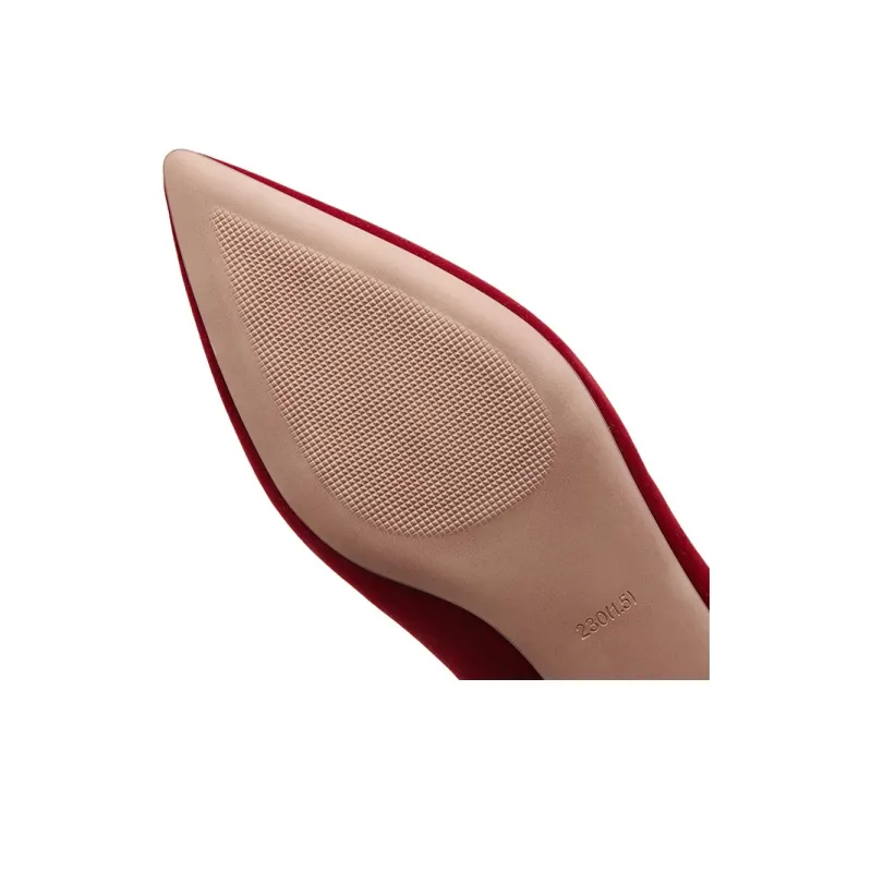 SANTA BARBARA POLO & RACQUET CLUB Chunky Heel High Heels 3cm Women's Red-14
