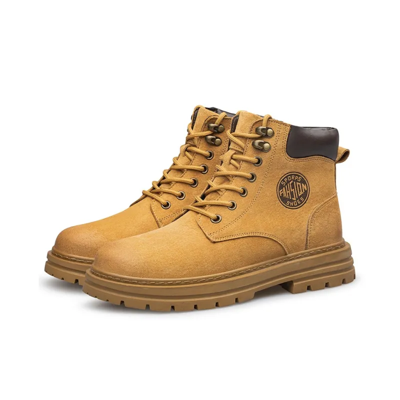LAORENTOU Martin Boots Unisex Earth Yellow/Sand/Gray/Green-3