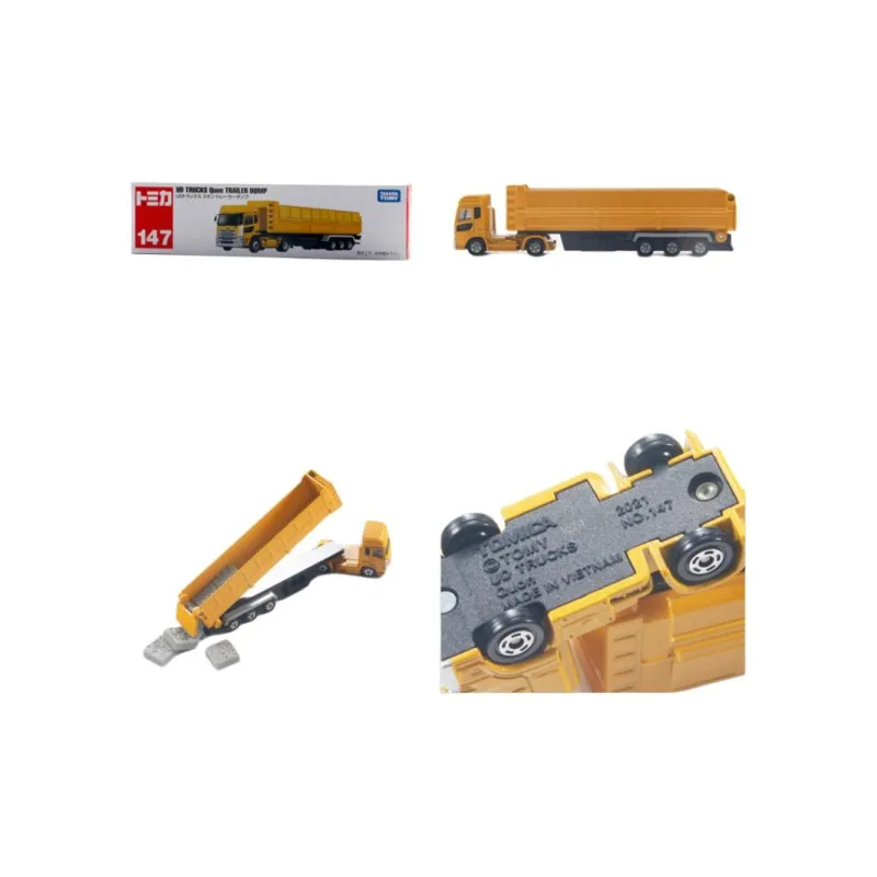 TAKARA TOMY Car Model Size 147 Long Engineering UD Self Dump Transport Truck Assembled Models-1
