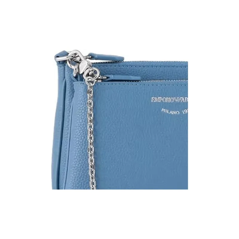 EMPORIO ARMANI Polyurethane Crossbody Bag, Shoulder Bag Mini Women's Denim Blue-4