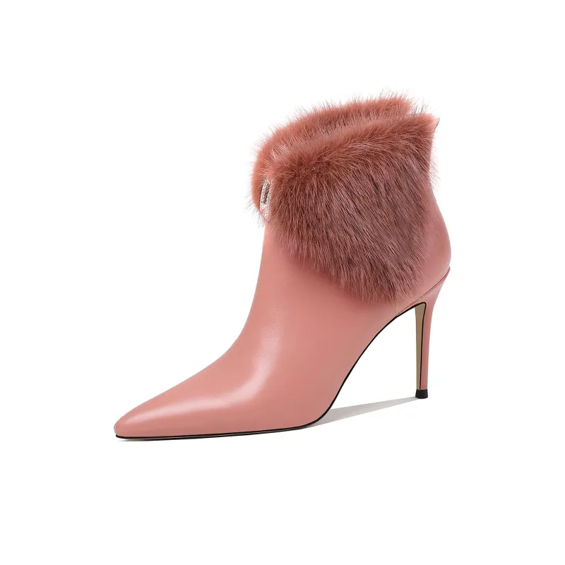 HAOYASENNU Ankle Boots 9cm Women's-5
