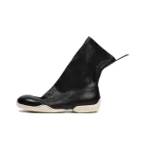 Black Upper White Sole