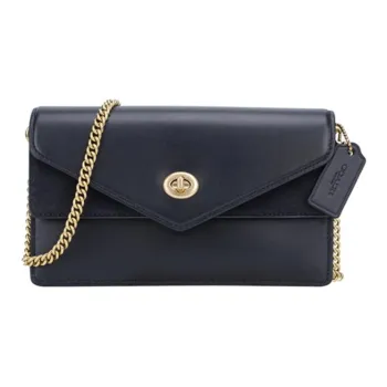 COACH Aster Cow Leather Chain Bag Crossbody Bag Shoulder Bag Small Size Women's Black