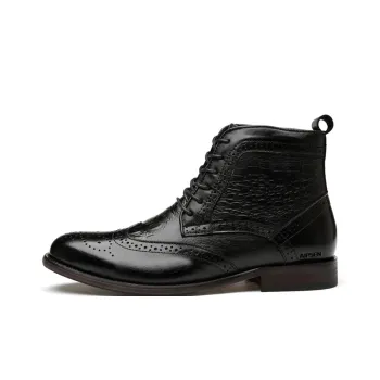 AIPSEN Short Martin Boot Men's Black