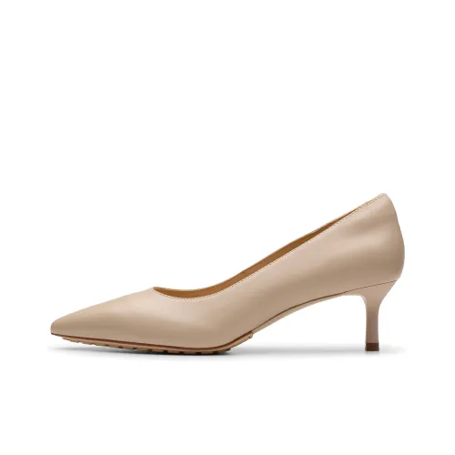 Clarks Slim Heel High Heels Women's Light Brown