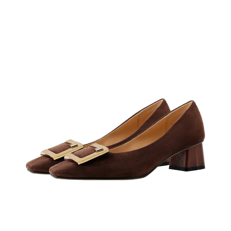Naiyee Chunky Heel High Heels 4.5cm Women's-9