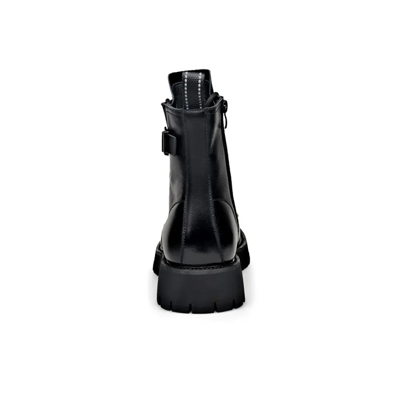 ZUWUDONG Crew Martin Boot Men's Black-12