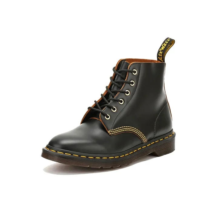 Dr.Martens Retro 6 Martin Boots Couple Style Black-2