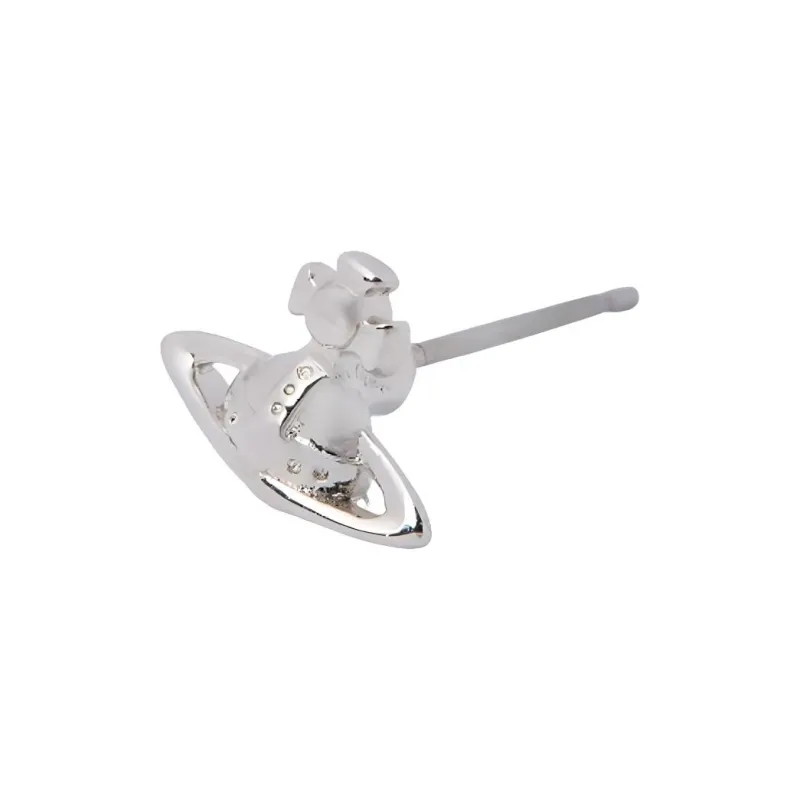 Vivienne Westwood Brass Stud Earrings Unisex Silver-1