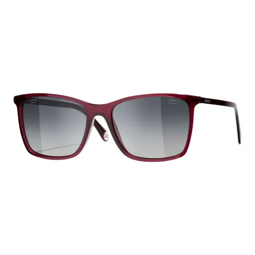 CHANEL Square Sunglasses Unisex Red