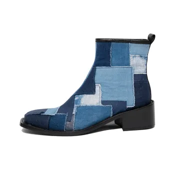SYMBOLS OF LIGHT Ankle Boots Women's Blue
