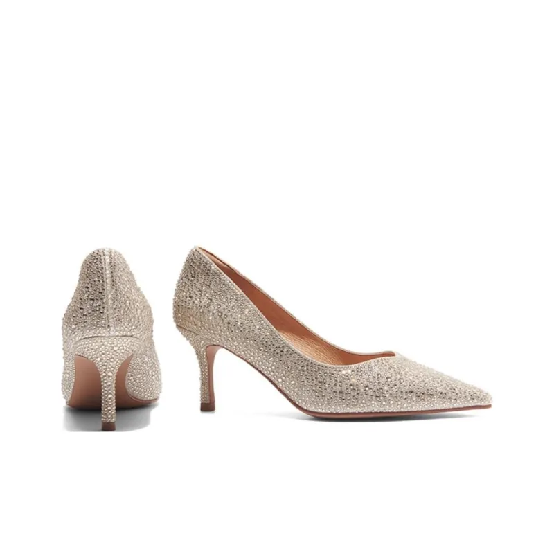 PT'SON Slim Heel High Heels 7cm Women's-5