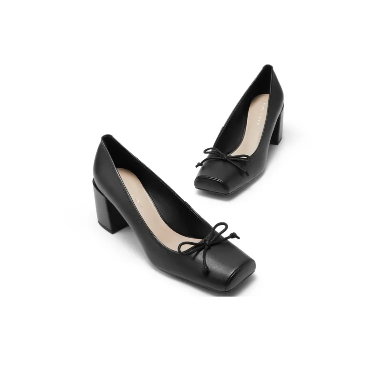 CHARLES&KEITH High Heels Women's Pink/White/Black-5