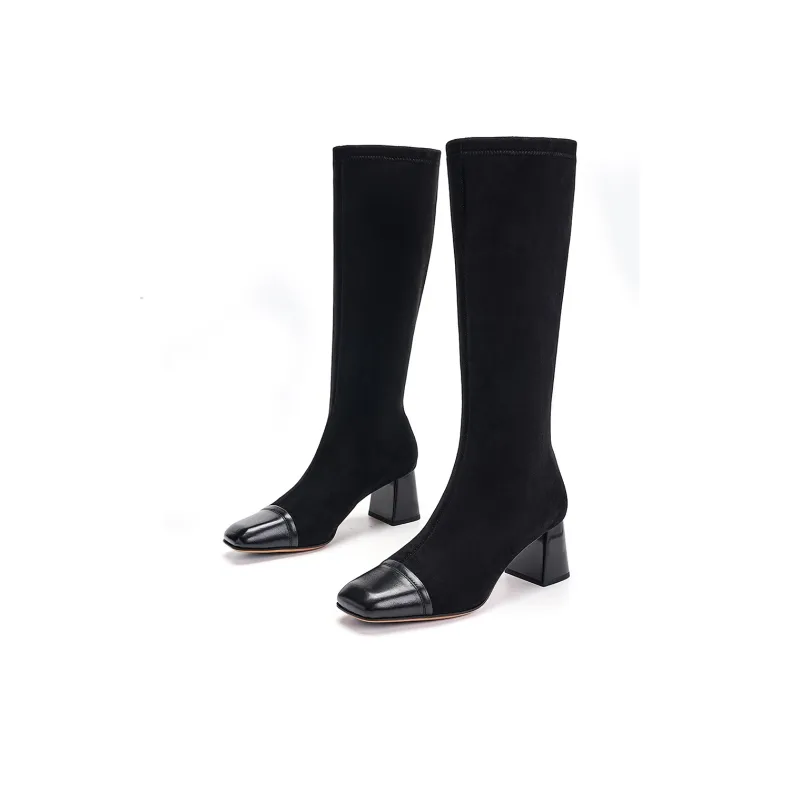 EBLAN Knee high Boots Women's Black-1