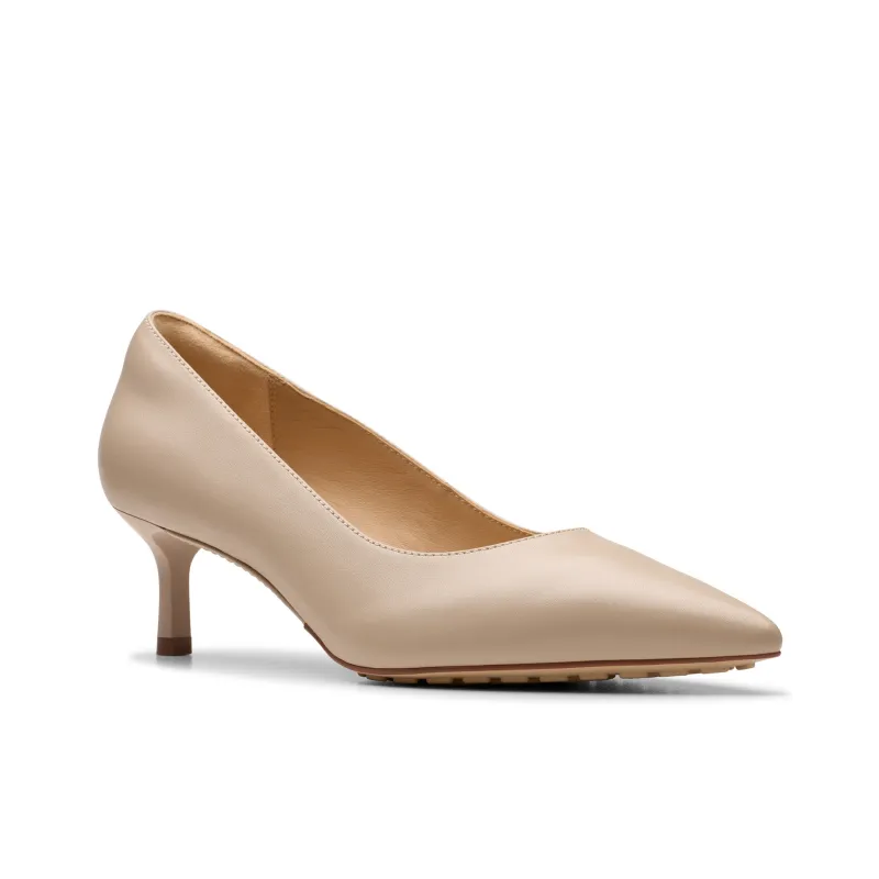 Clarks Slim Heel High Heels Women's Light Brown-1