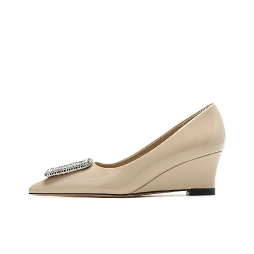 Zubumei Wedge Heel High Heels 5cm Women's