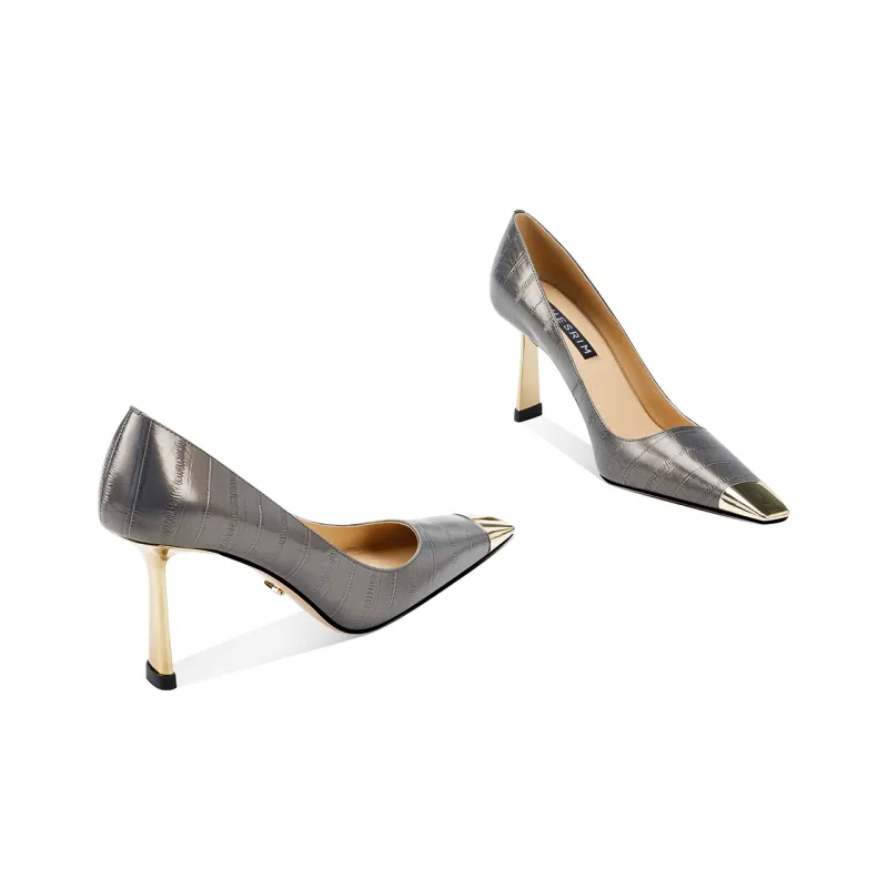 Shesrim High Heels Women's Black, White, Pink-6