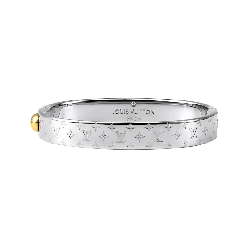 LOUIS VUITTON Bracelet Nanogram Cuff Monogram S-0