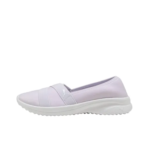 PUMA Wear resistant And Lightweight Low Top Casual Shoes Women's Purple