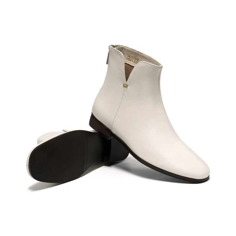 EBLAN Ankle Boots Women's White-3