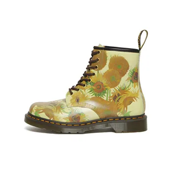 Dr.Martens X The National Gallery 1460 Sunflowers Leather Boots 'Yellow'