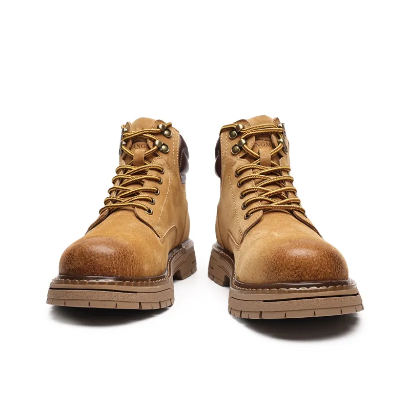 FAPAI Martin Boots Men Brown Yellow/Khaki-1
