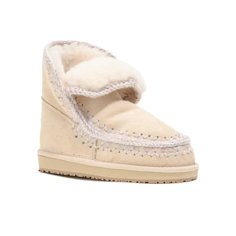 K.D.KENAZ Warm Wear Resistant Slip Resistant Snow Boots Women's Ivory-3