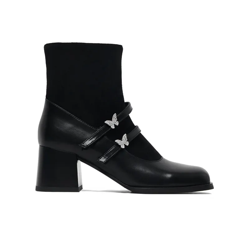 CAMEIDO Ankle Boots Women's Black-7
