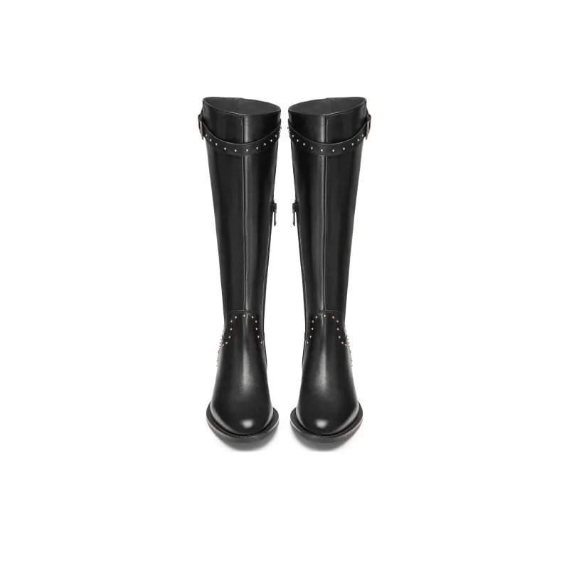 Staccato Planetary Boots Knee high Boots 2.5cm Women's Black-3