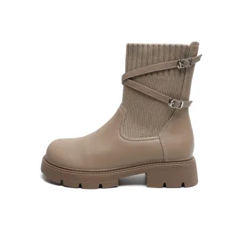 Mulinsen Crisscross Strappy Boots Women's