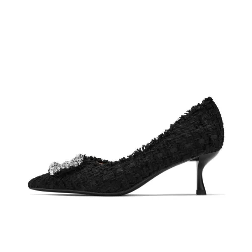 73Hours Tipsy Day Slim Heel High Heels Women's Black