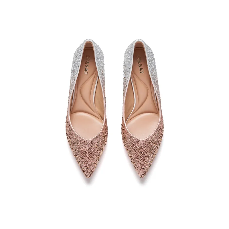 ST&SAT Wedding Shoes For Couples Slim Heel High Heels 5.5cm Women's-2