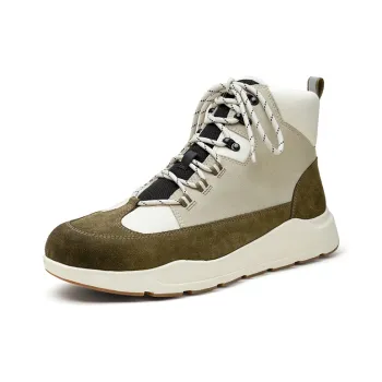 TOP GLORIA Ankle Boots Men Gray, Yellow
