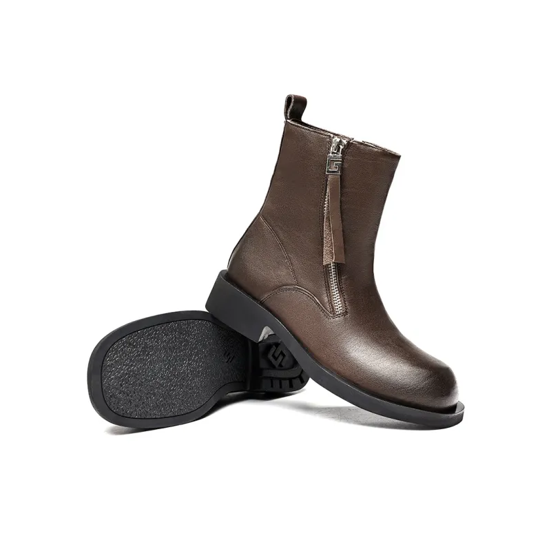 EBLAN Ankle Boots Women's Brown-3