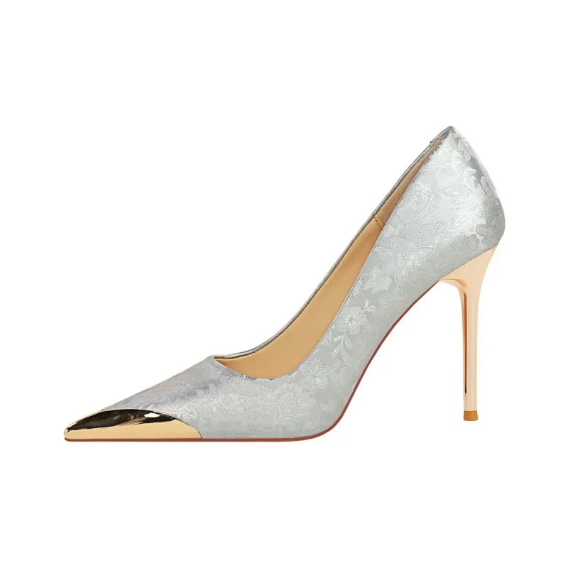 QITUMAUL Slim Heel High Heels Women's-9